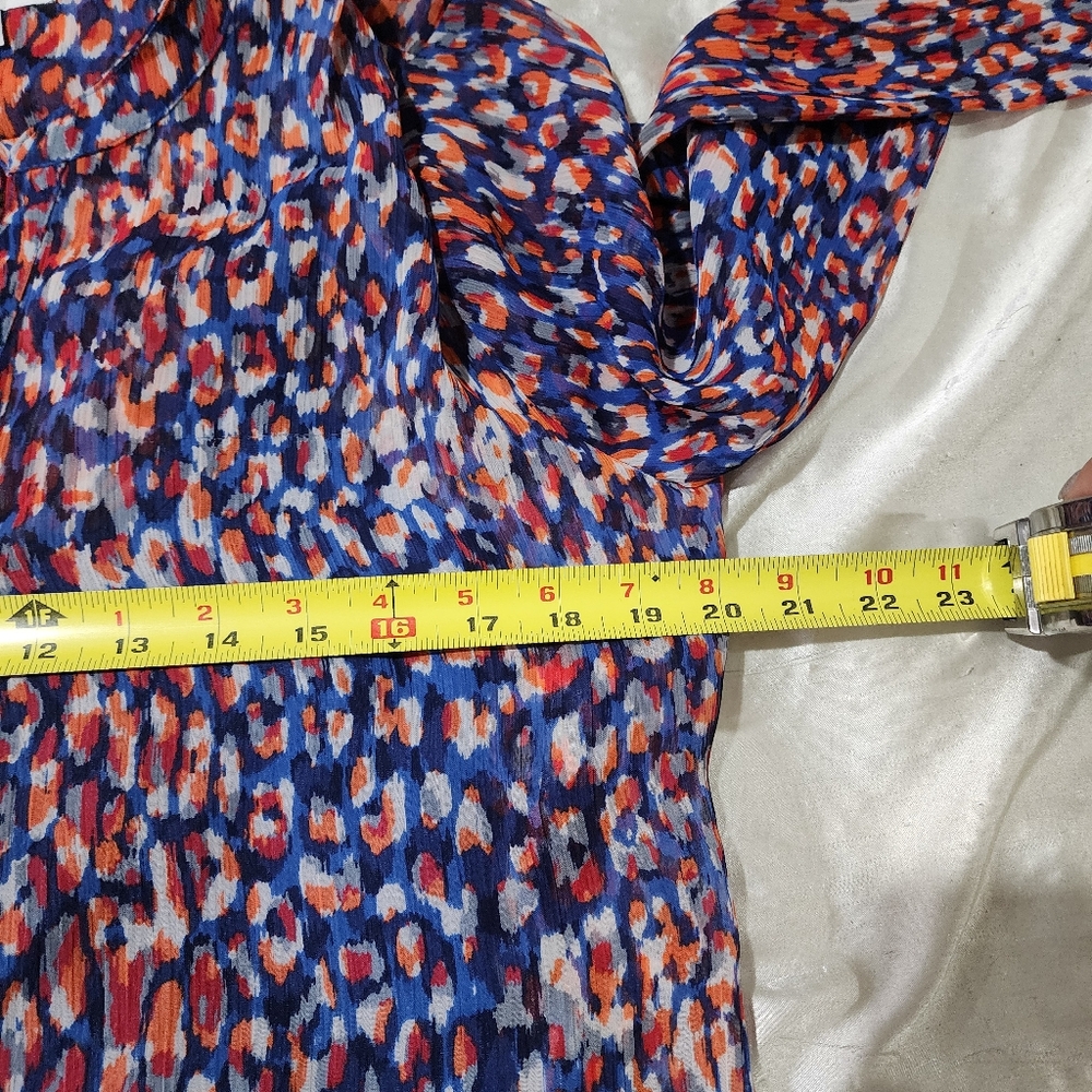 Liz Claiborne Multicolor Animal Print 3/4 Sleeve Layered Top - Picture 7 of 10